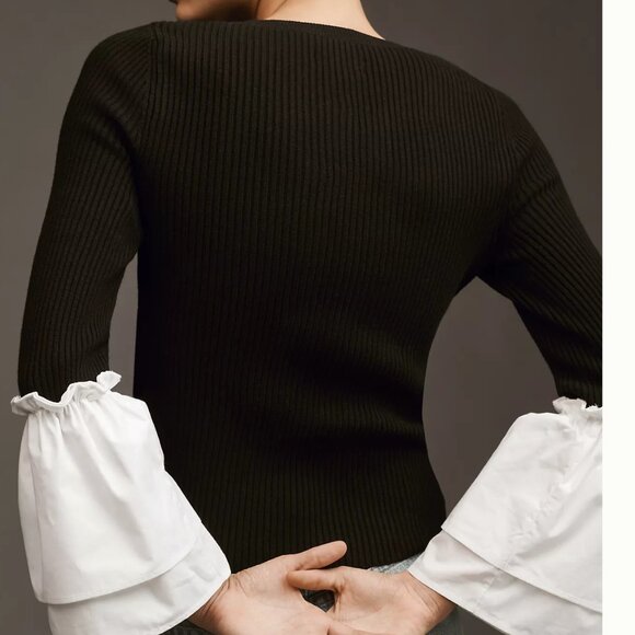 MAEVE by Anthropologie Bell Sleeve Sweater - Picture 2 of 6